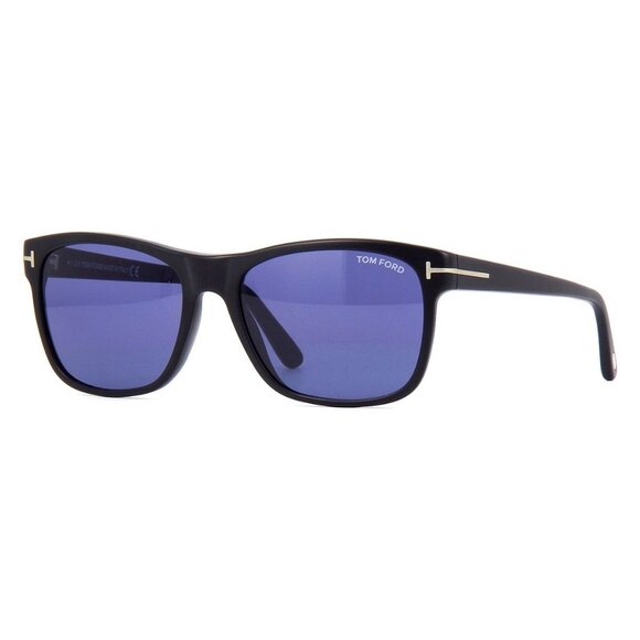 New TOM FORD Guilio Black Rectangle FT0698 02V Sunglasses Women - Picture 1 of 4